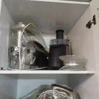 چرخ گوشت و پنکه مشکی نقره ای