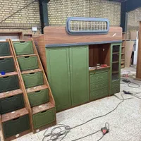 تخت دوطبقه و مجموعه کامل بچه رئیس تخت نوجوان|تخت و سرویس خواب|چهاردانگه (تهران), |دیوار