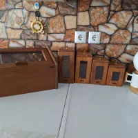 پا سماوری و جای قند و شکلات و حبوبات و قهوه و ...