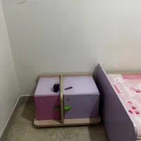 تخت و کمد و پاتختی یک نفره صورتی|تخت و سرویس خواب|تهران, اسکندری|دیوار