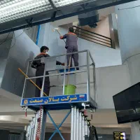 ابزار نماشویی کارواش راپل کار در ارتفاع بالابر نما