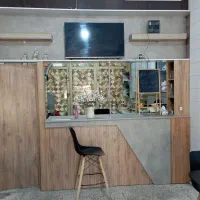 دکور کافه همراه با وسایل