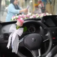 گلکاری ماشین عروس طبیعی ومصنوعی|خدمات پذیرایی، مراسم|رشت, ساغری سازان|دیوار