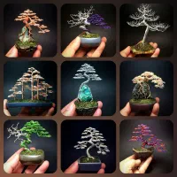 خلق زیبایی ، با درختچه سیمی