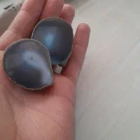 یک جفت عقیق سلیمانی پولیش شده