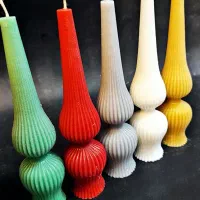 شمع‌های یلدایی دست‌ساز گیفت سفارشی مدارس و جشن ها