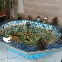 حوض|گل و گیاه طبیعی|مشهد, صیاد شیرازی|دیوار