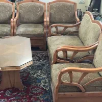 مبل چوبی ۸نفره بدون میز جلو مبلی