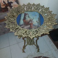 آیینه شمعدان برنز اصل|بوفه، ویترین، کنسول|اصفهان, برازنده|دیوار