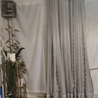 پرده با ملافه های زیر و میله استیل|پرده، رانر، رومیزی|تهران, نعمتآباد|دیوار