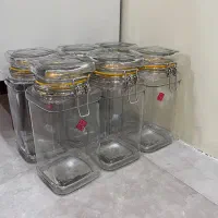 جا حبوبات شیشه ای