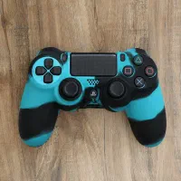 روکش دسته PS4 طرح آبی و مشکی