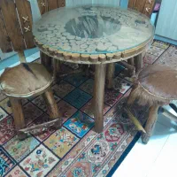 میز ناهارخوری تمام چوب گردو