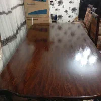 میز ناهار خوری ۸ نفر منبت کاری شده کاملا سالم