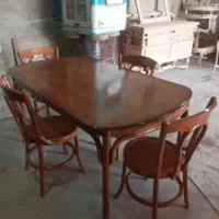 رنگکاری درب چوبی مبلمان بوفه نهارخوری رویه کوبی