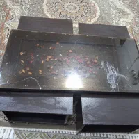 جلومبلی با چهار عدد عسلی سالم|مبلمان خانگی و میز عسلی|قروه, |دیوار