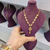 زنجیر و سرویس طرح طلا حراجی