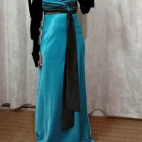 لباس مجلسی زنانه شیک سبزآبی