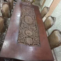 میز ناهارخوری ۸نفره چوب گردو اصل