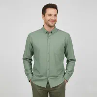 پیراهن آستین بلند یقه برگردان مردانه