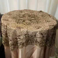 رومیزی دست دوز نو نو رنگ شیک یکدست|پرده، رانر، رومیزی|قم, سراجه (۱۵ خرداد)|دیوار