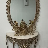 آیینه شمعدان و بوفه برنجی