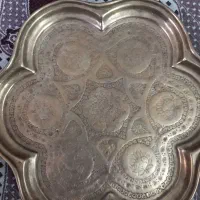 سینی برنج و ظرف ورشو عتیقه