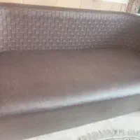 راحتی ۳ نفره چرمی|مبلمان خانگی و میز عسلی|رشت, خمیران زاهدان|دیوار