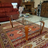 میز جلو مبلی شیشه ای به ابعاد 70×106
