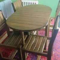 میز ناهار خوری تا شو  کم جا۴ نفره