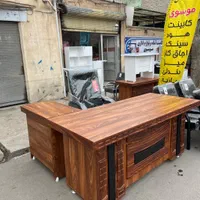 میز مدیریت ال ۱۸۰ در ۸۰ با صندلی مدیریتی سام صفر|مبلمان اداری|میاندوآب, |دیوار