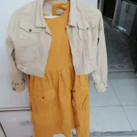 پیراهن دخترانه در حد نو مناسب 9تا11
