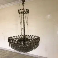 لوستر قدیمی ۸ شاخه و دو شاخه برنزی بزنجی