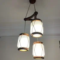 آویز چوبی ۳ شاخه