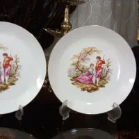 بشقاب قدیمی لیلی ومجنون مارک فانتاسی سایز بزرگ