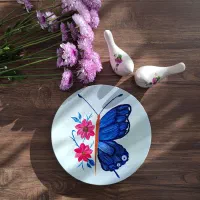 بشقاب دیوارکوب سفالی|تابلو، نقاشی، عکس|قزوین, |دیوار