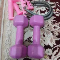 دمبل ۳ کیلویی  و فنر کششی