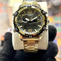 ساعت کاسیو جی شاک دو زمانه موتور ژاپن فلزی Casio|ساعت|اصفهان, قلعه طبره|دیوار