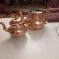 کتری و قوری مسی|قوری، کتری، قهوه‌ساز دستی|تبریز, |دیوار