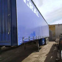 تریلی چادری ترانزیت کانتین سه محور کرال|قطعات یدکی و لوازم جانبی|تهران, امین حضور|دیوار