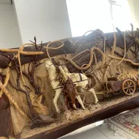 تابلو چوبی طرح برجسته بزرگ