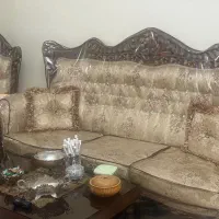 مبل استیل سلطنتی ۹ نفره به همراه میز ناهار خوری