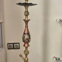 قلیان انتیک . برنجی . مسی