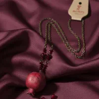 گردنبند یلدایی آویز انار خشک