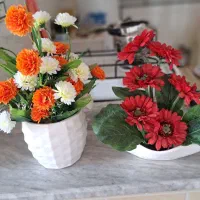 دو عدد گل|گل مصنوعی|تویسرکان, |دیوار