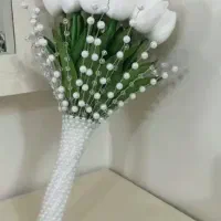 ست بله برون و دسته گل عروس|صنایع دستی و سایر لوازم تزئینی|کشاورز, |دیوار