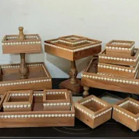 سرویس پذیرایی 17 پارچه چوبی