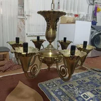 لوستر ۶شاخه برنجی