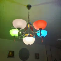 لوستر ۵ شاخه سالم|لوستر و چراغ آویز|شهرکرد, |دیوار