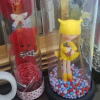 عروسک ظرف شیشه ای